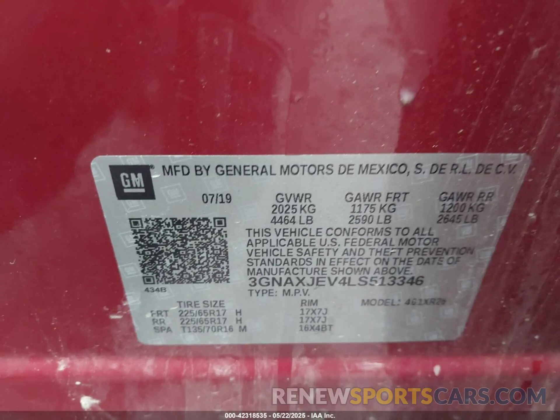9 Photograph of a damaged car 3GNAXJEV4LS513346 CHEVROLET EQUINOX 2020