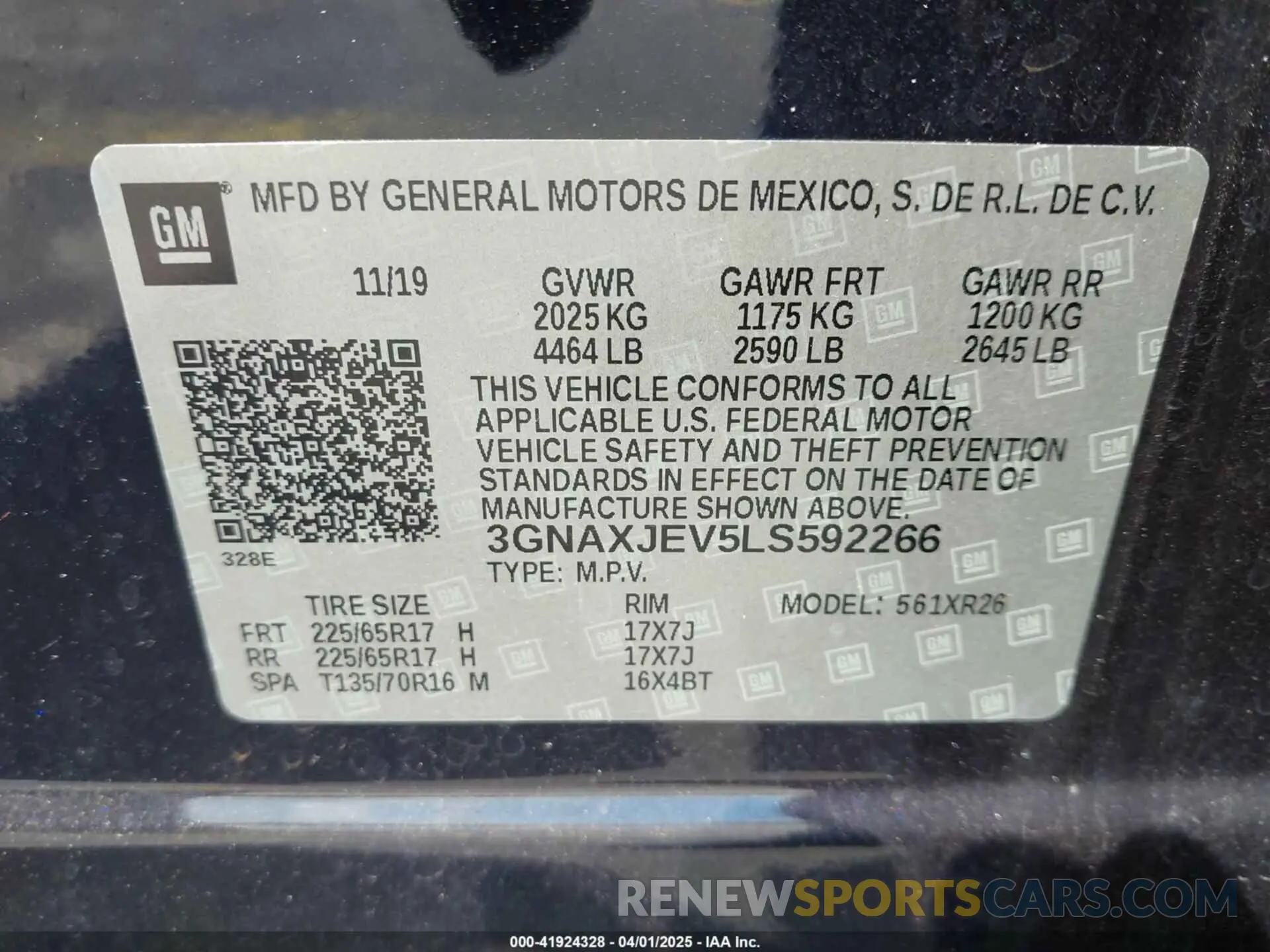 9 Photograph of a damaged car 3GNAXJEV5LS592266 CHEVROLET EQUINOX 2020