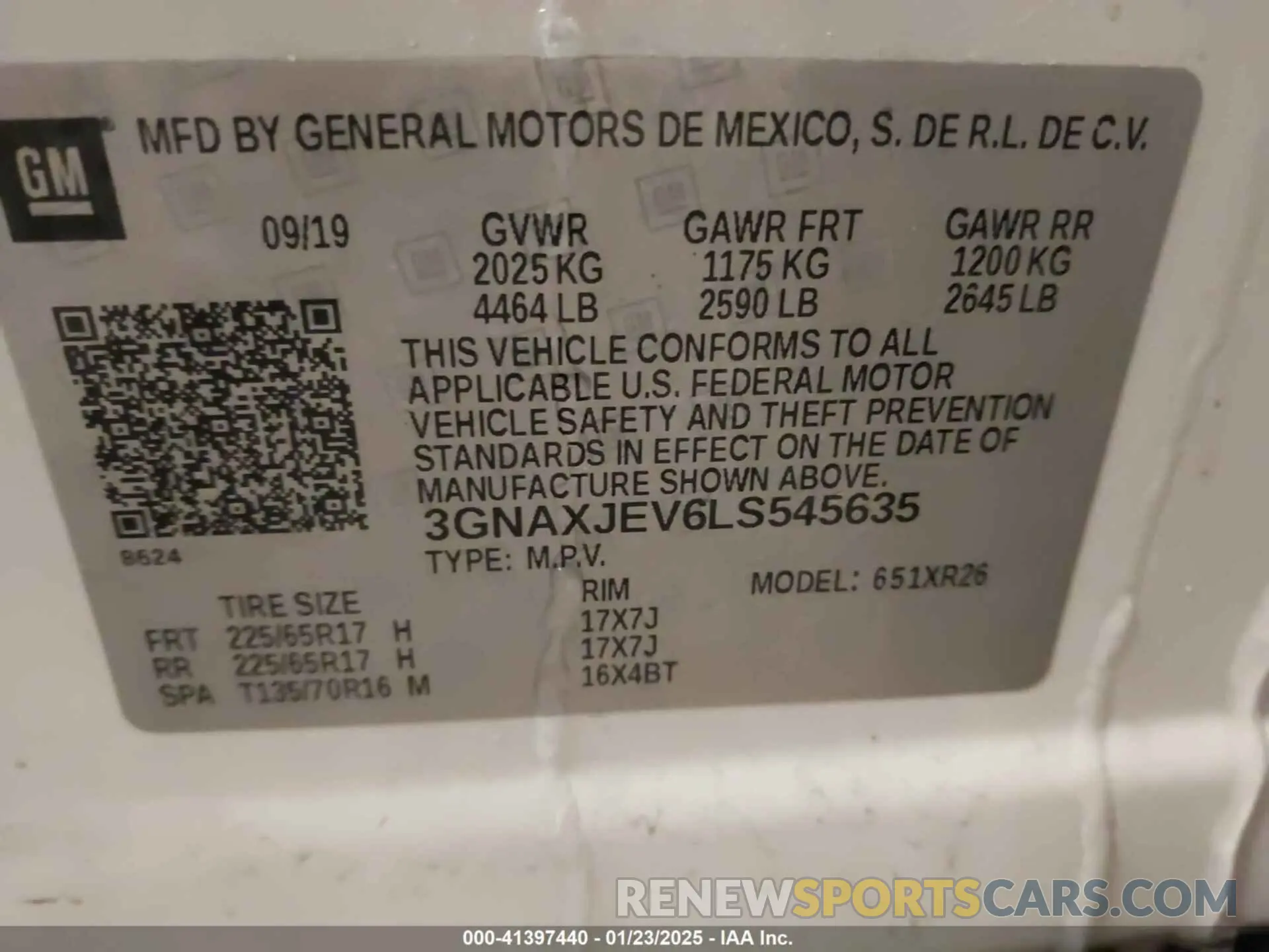 9 Photograph of a damaged car 3GNAXJEV6LS545635 CHEVROLET EQUINOX 2020