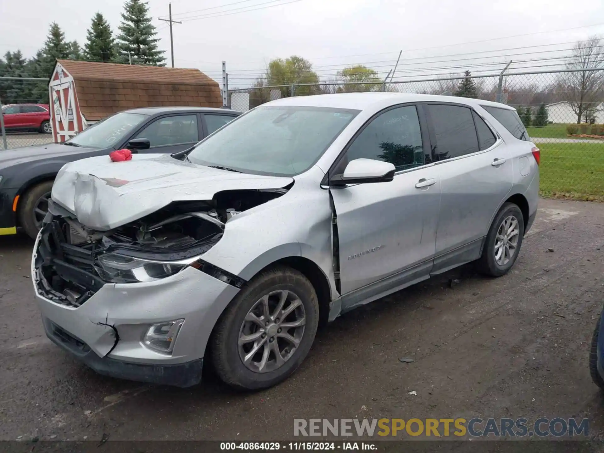 2 Photograph of a damaged car 3GNAXJEV8LS529310 CHEVROLET EQUINOX 2020