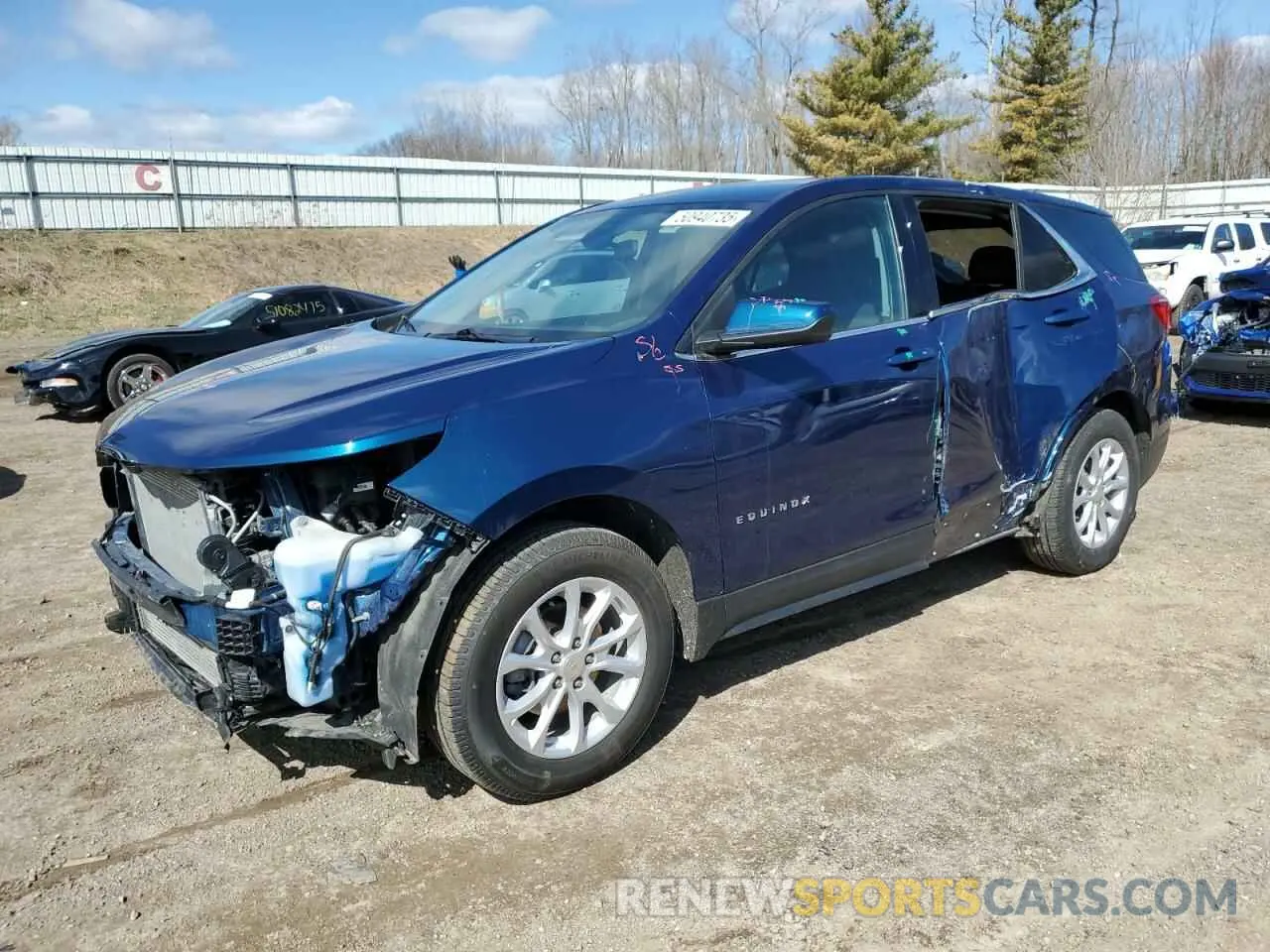 1 Photograph of a damaged car 3GNAXJEVXLL150450 CHEVROLET EQUINOX 2020