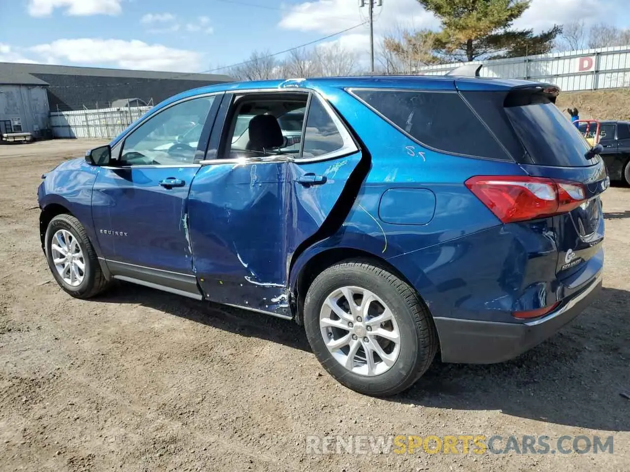 2 Photograph of a damaged car 3GNAXJEVXLL150450 CHEVROLET EQUINOX 2020