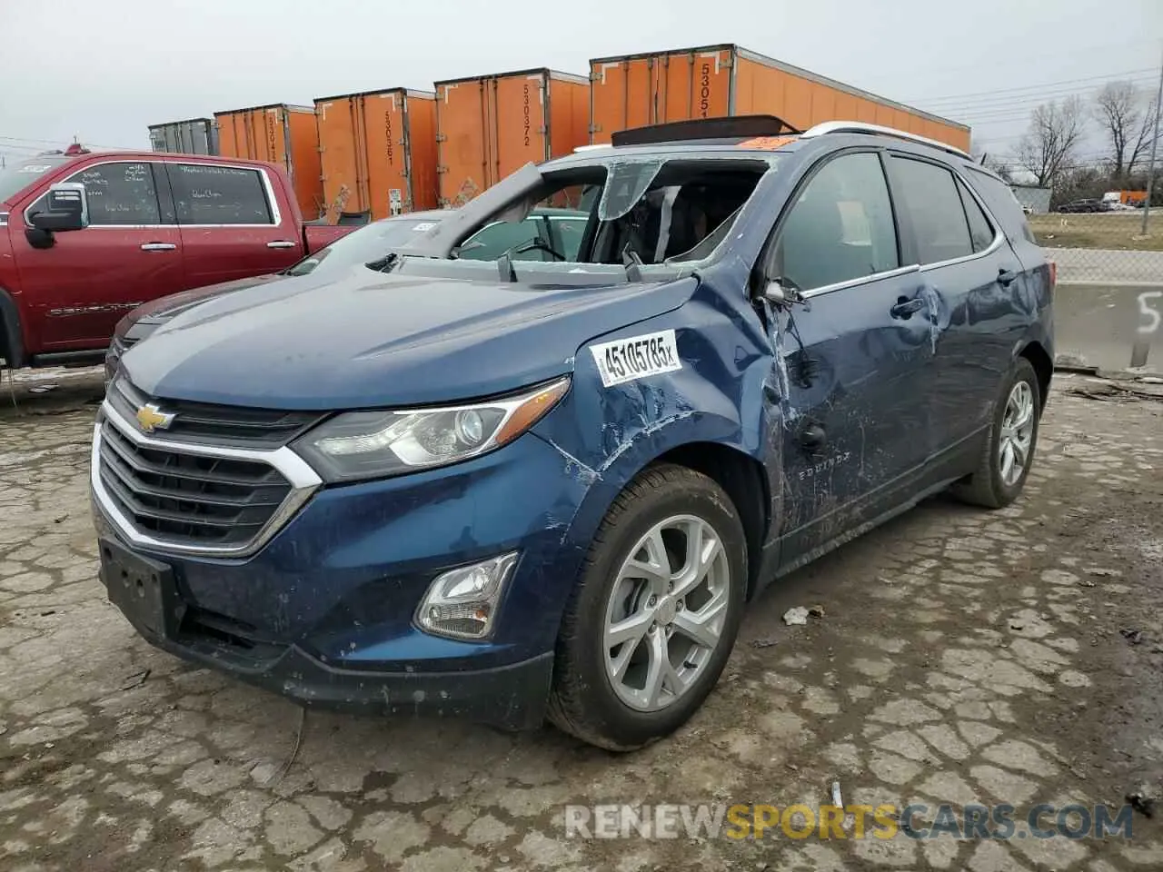 1 Photograph of a damaged car 3GNAXKEV0LL332907 CHEVROLET EQUINOX 2020