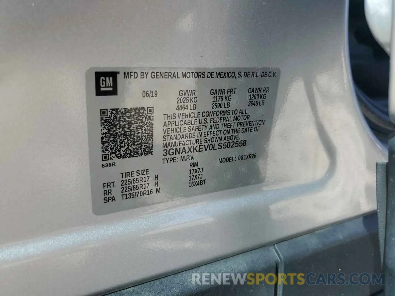 13 Photograph of a damaged car 3GNAXKEV0LS502558 CHEVROLET EQUINOX 2020