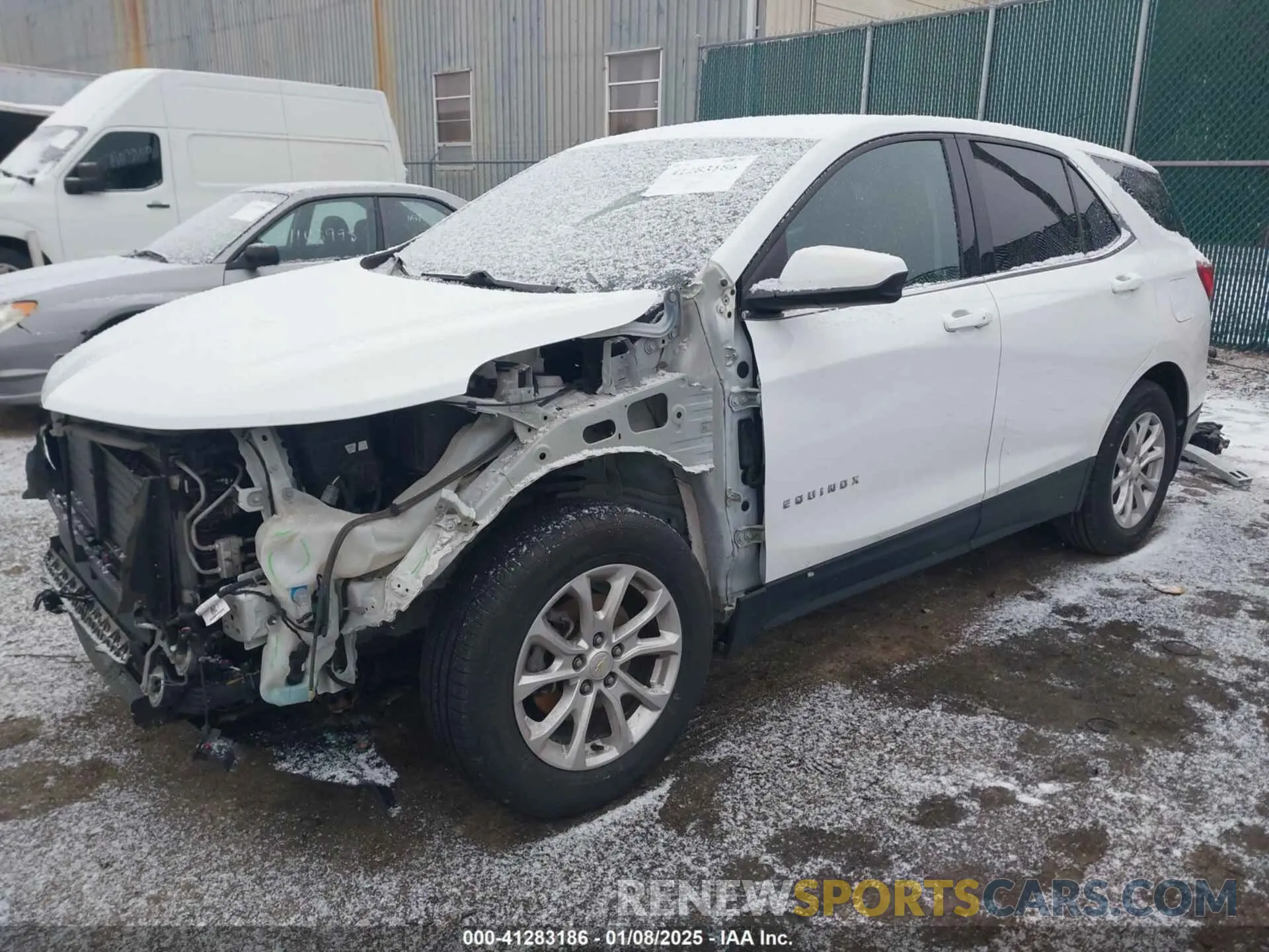 2 Photograph of a damaged car 3GNAXKEV2LS710568 CHEVROLET EQUINOX 2020