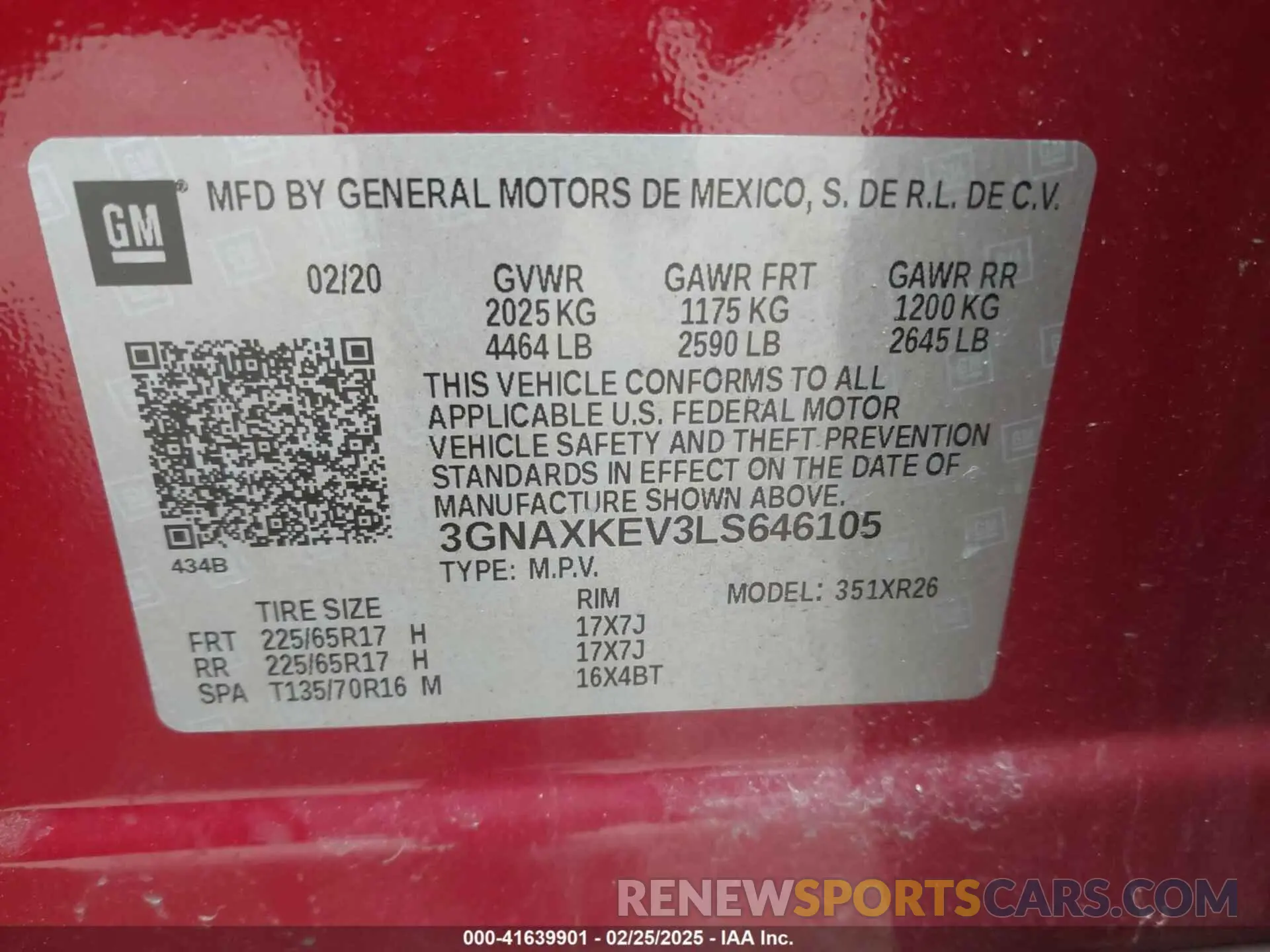 9 Photograph of a damaged car 3GNAXKEV3LS646105 CHEVROLET EQUINOX 2020