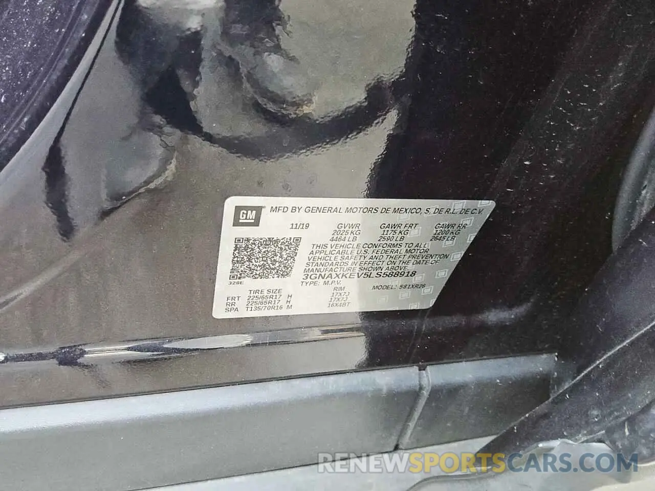 12 Photograph of a damaged car 3GNAXKEV5LS588918 CHEVROLET EQUINOX 2020
