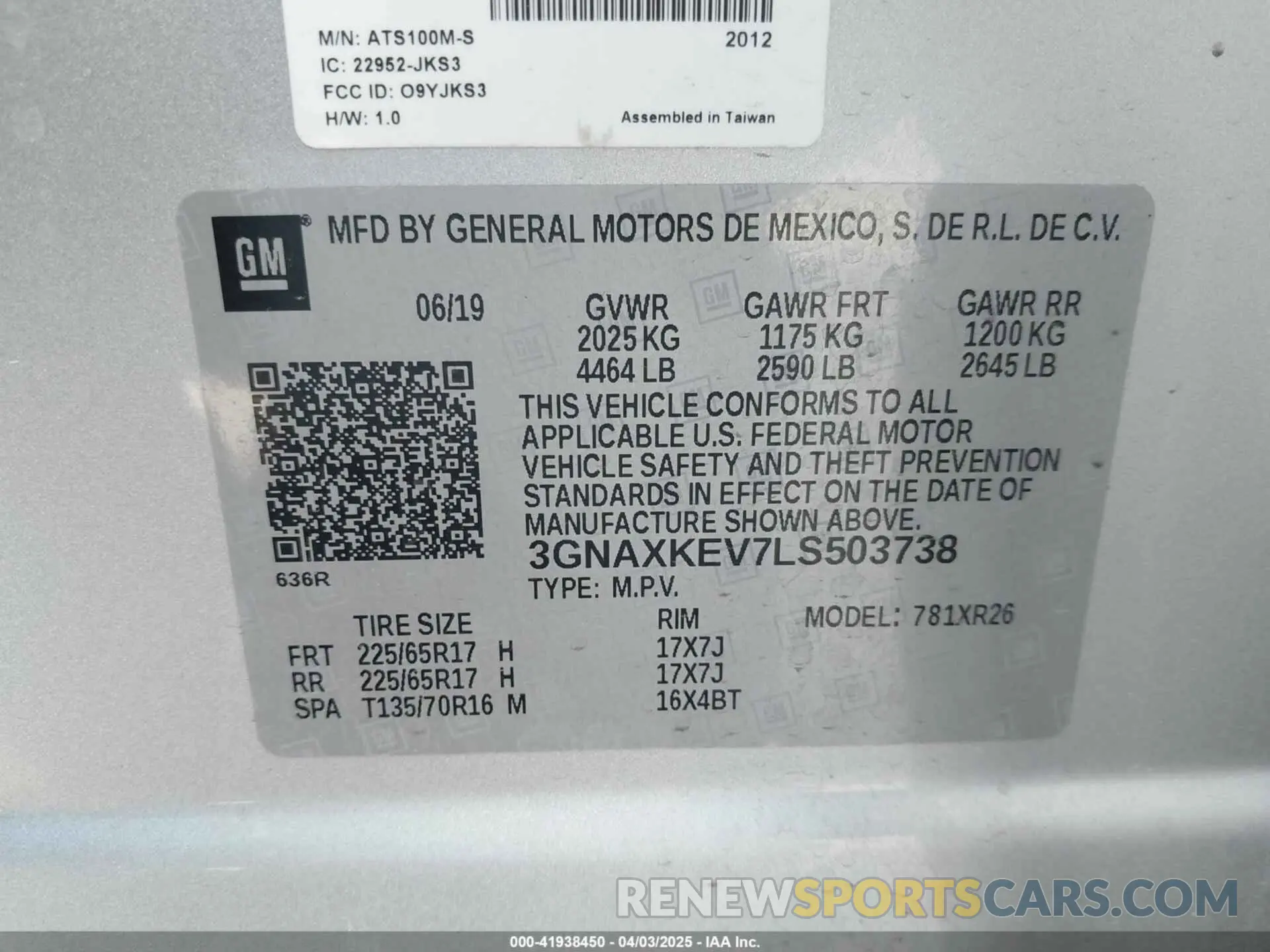 9 Photograph of a damaged car 3GNAXKEV7LS503738 CHEVROLET EQUINOX 2020