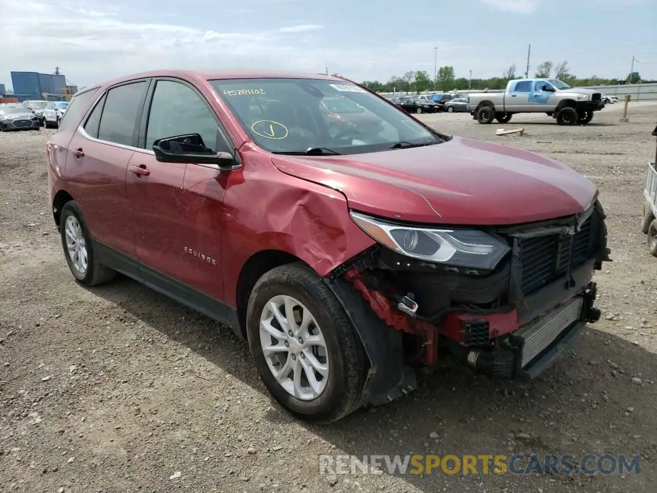1 Photograph of a damaged car 3GNAXKEV8LS614265 CHEVROLET EQUINOX 2020