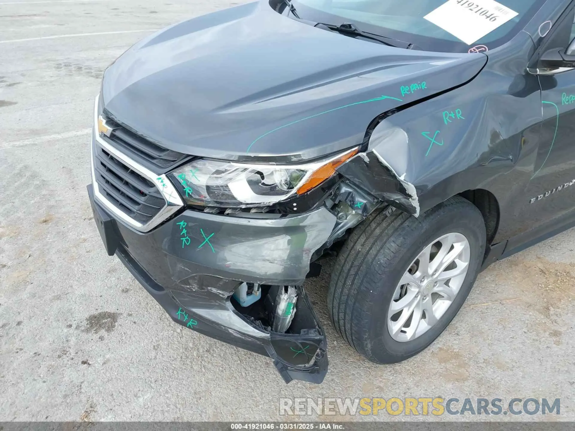 6 Photograph of a damaged car 3GNAXKEV9LL343923 CHEVROLET EQUINOX 2020