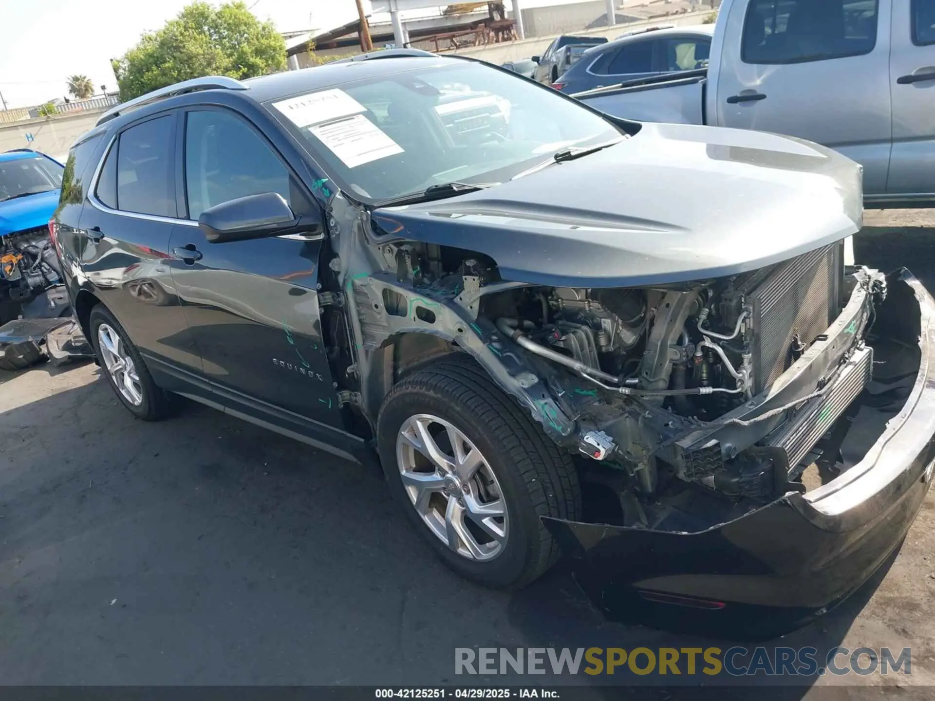 1 Photograph of a damaged car 3GNAXLEX0LS591183 CHEVROLET EQUINOX 2020