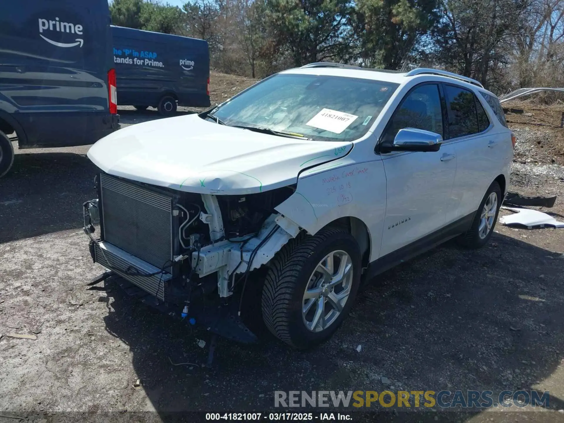 2 Photograph of a damaged car 3GNAXNEV2LS512722 CHEVROLET EQUINOX 2020