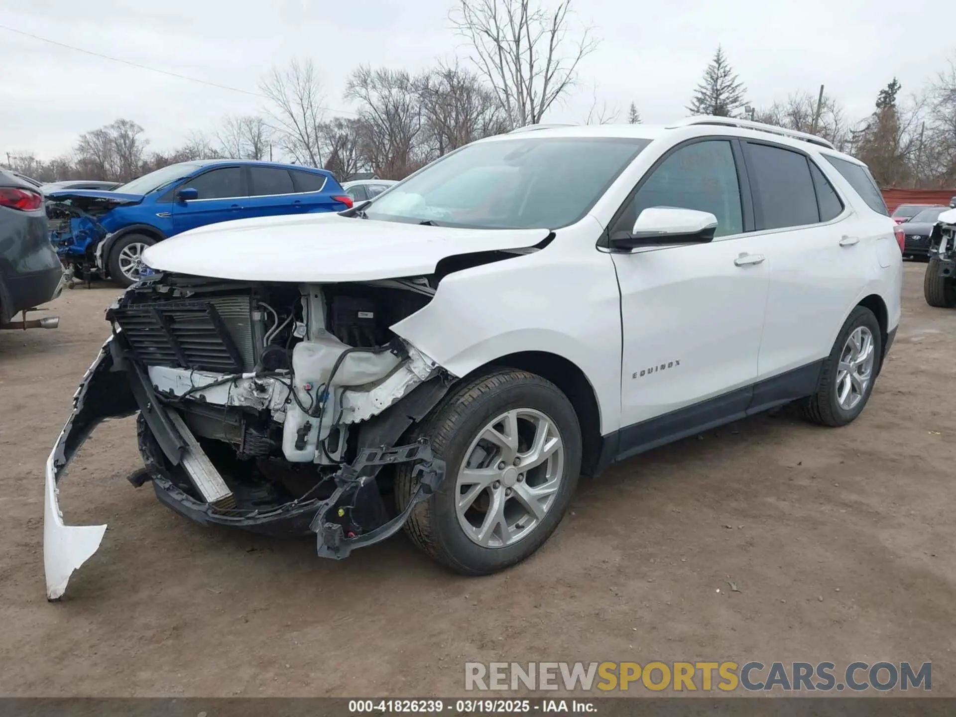 2 Photograph of a damaged car 3GNAXNEV9LS512961 CHEVROLET EQUINOX 2020
