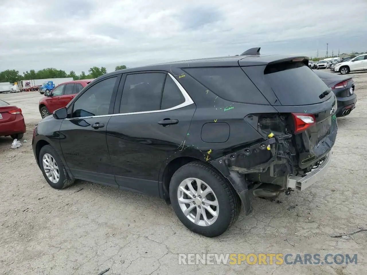 2 Photograph of a damaged car 3GNAXUEV1LL255511 CHEVROLET EQUINOX 2020
