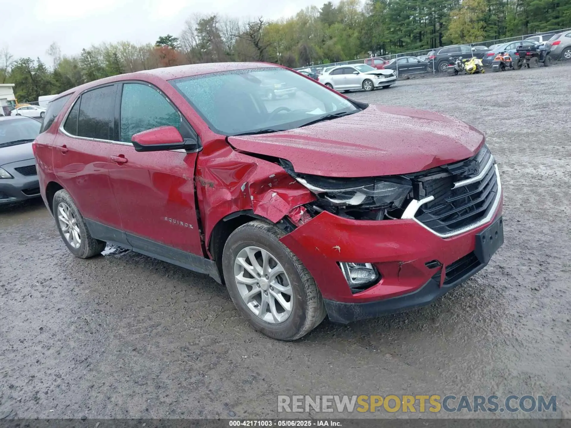 1 Photograph of a damaged car 3GNAXUEV6LS640732 CHEVROLET EQUINOX 2020