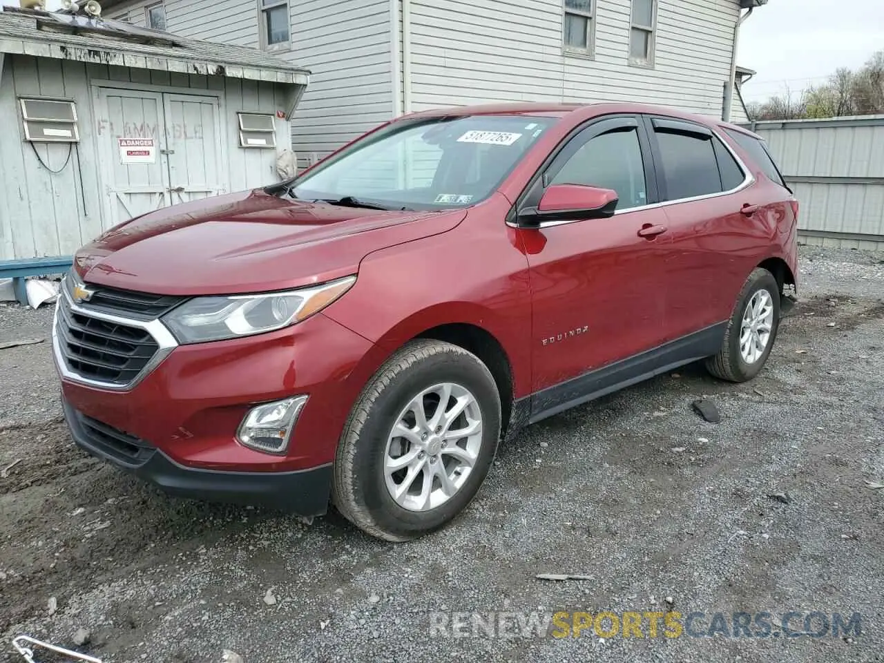 1 Photograph of a damaged car 3GNAXUEV8LS603598 CHEVROLET EQUINOX 2020