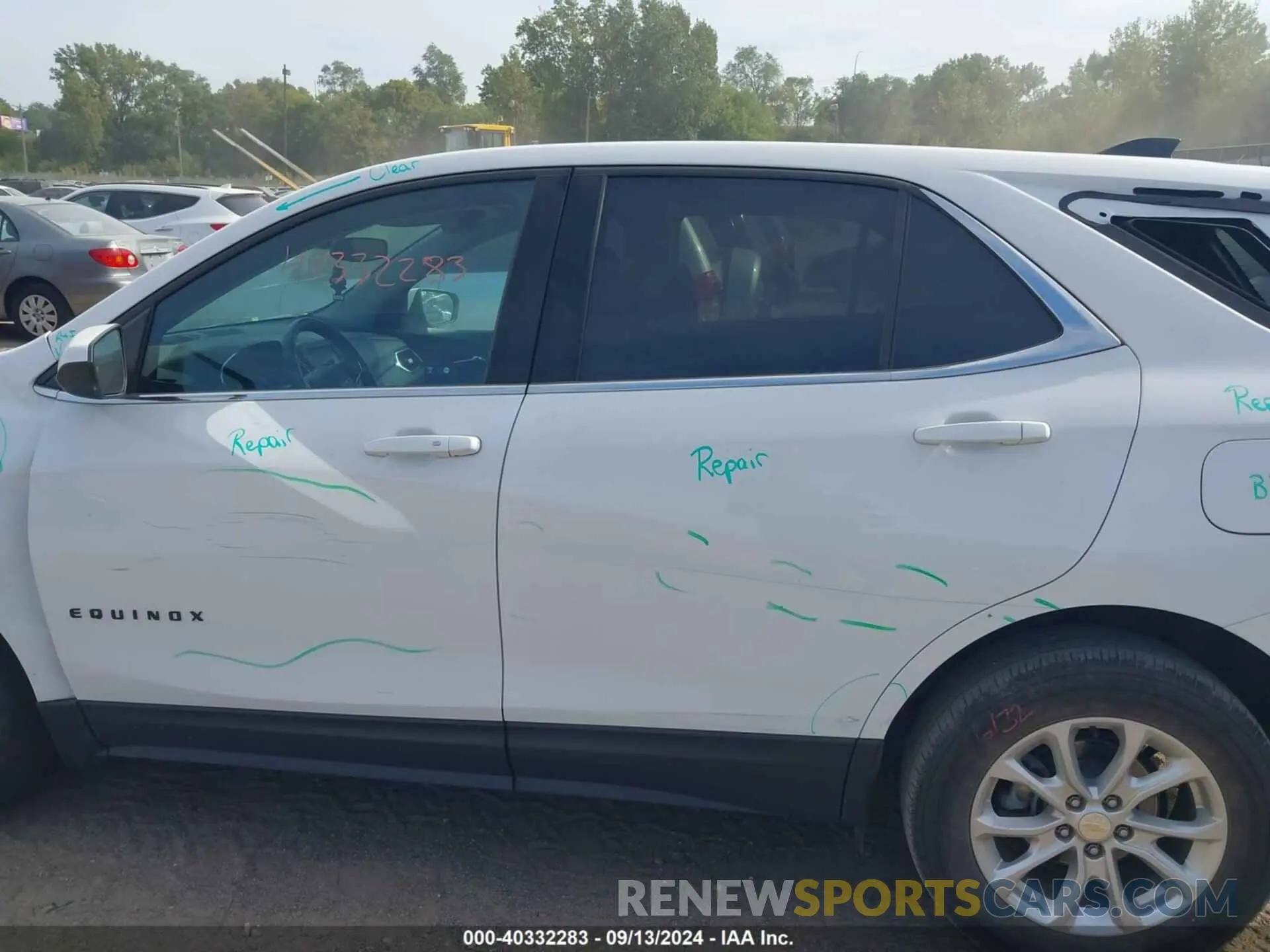 14 Photograph of a damaged car 3GNAXUEVXLL280262 CHEVROLET EQUINOX 2020