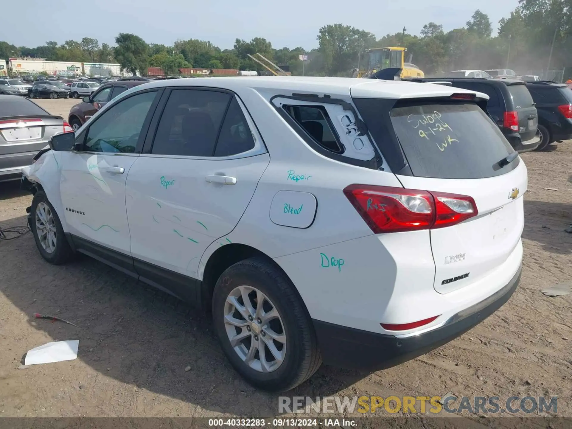 3 Photograph of a damaged car 3GNAXUEVXLL280262 CHEVROLET EQUINOX 2020