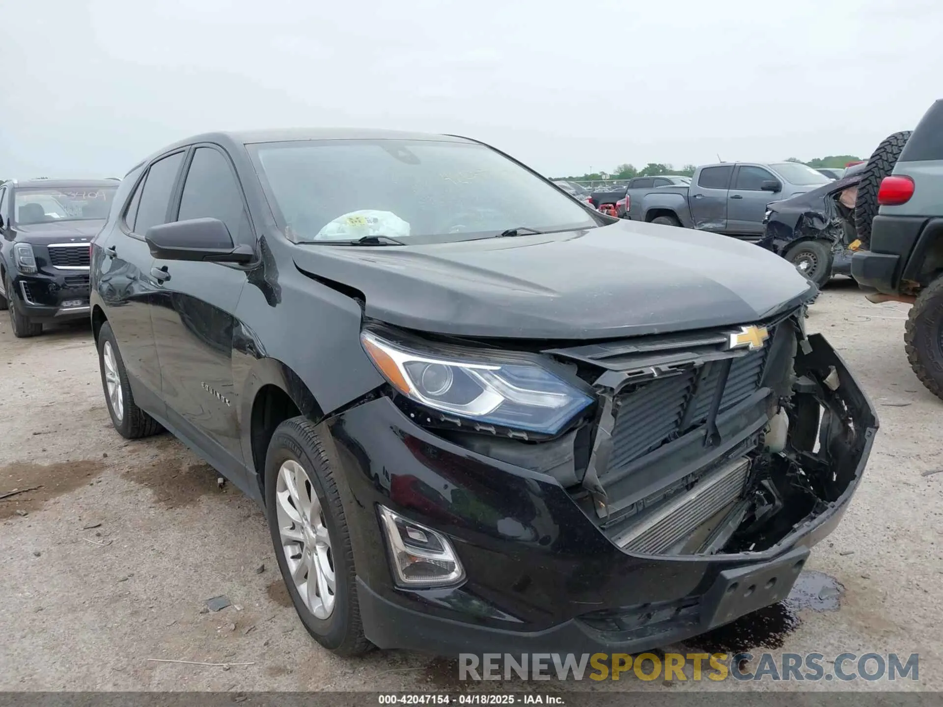 1 Photograph of a damaged car 2GNAX5EVXM6149540 CHEVROLET EQUINOX 2021