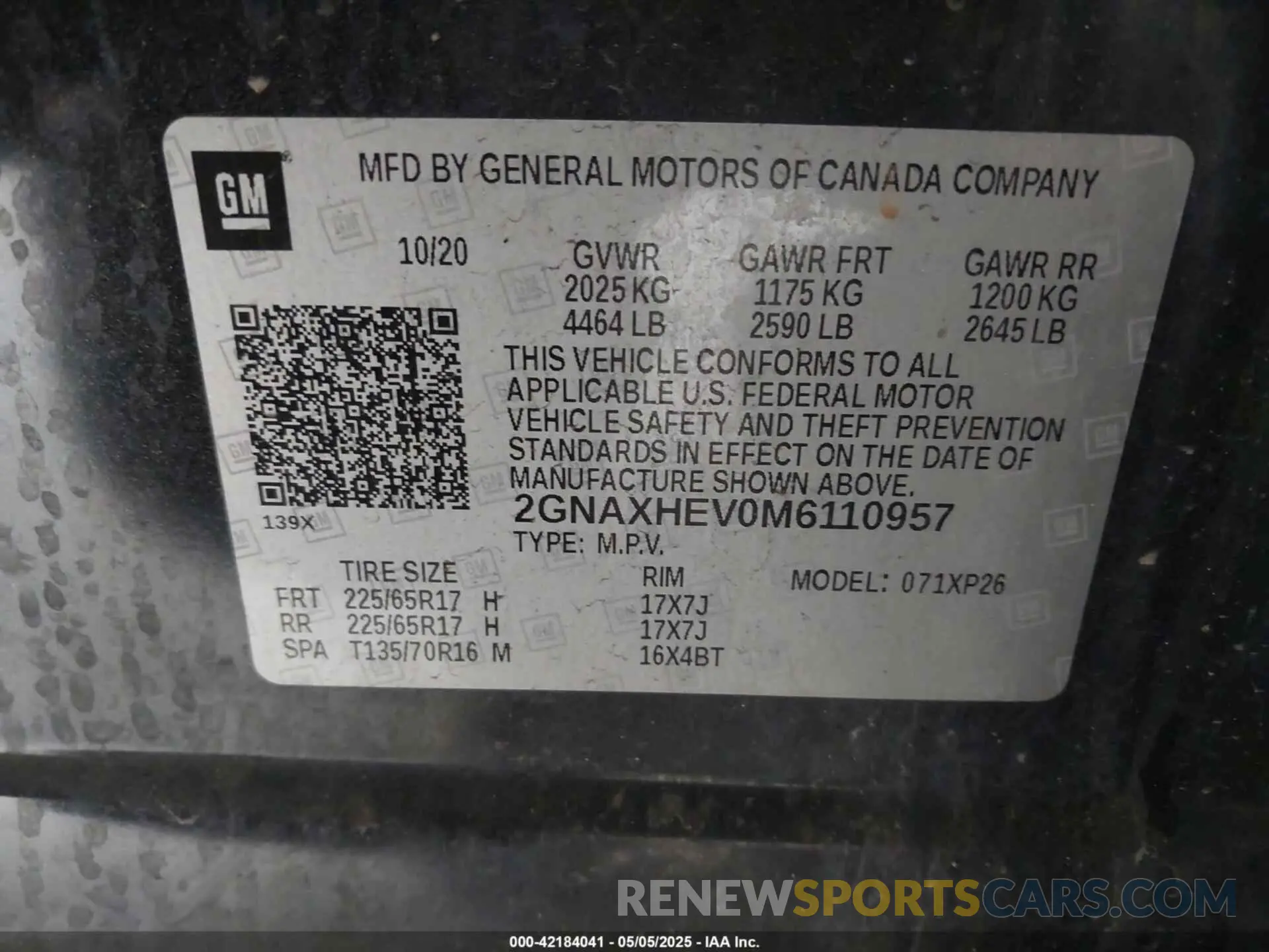 9 Photograph of a damaged car 2GNAXHEV0M6110957 CHEVROLET EQUINOX 2021