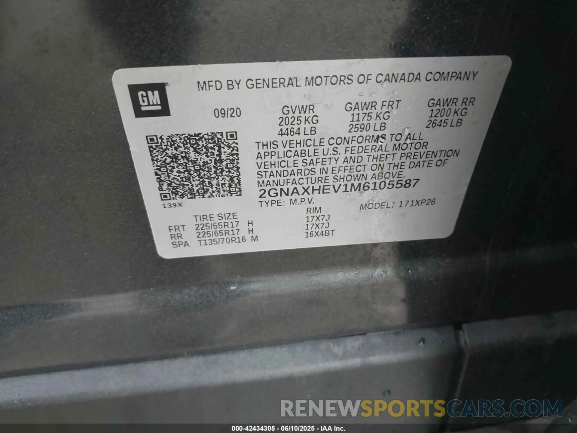 9 Photograph of a damaged car 2GNAXHEV1M6105587 CHEVROLET EQUINOX 2021