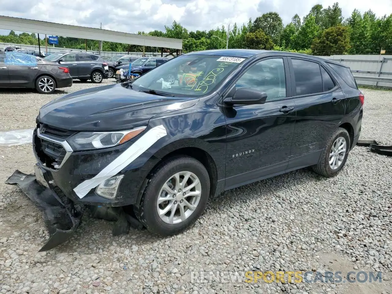 1 Photograph of a damaged car 2GNAXHEV1M6139383 CHEVROLET EQUINOX 2021