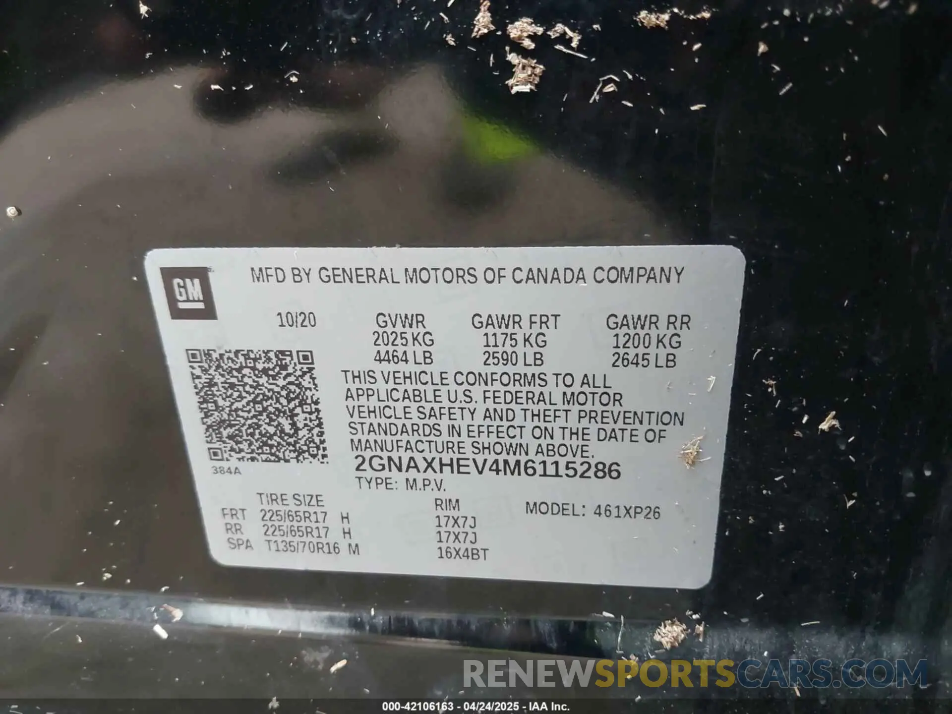9 Photograph of a damaged car 2GNAXHEV4M6115286 CHEVROLET EQUINOX 2021