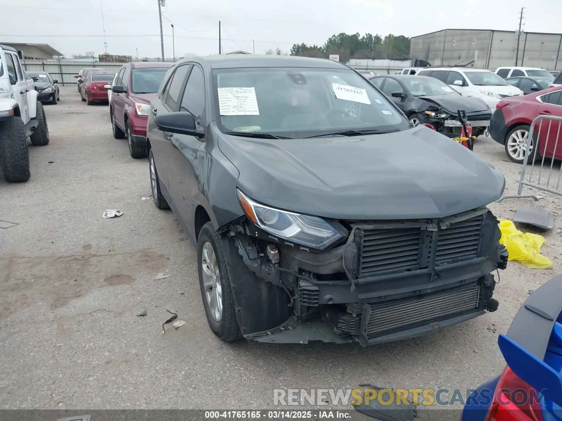 1 Photograph of a damaged car 2GNAXHEV7M6152848 CHEVROLET EQUINOX 2021