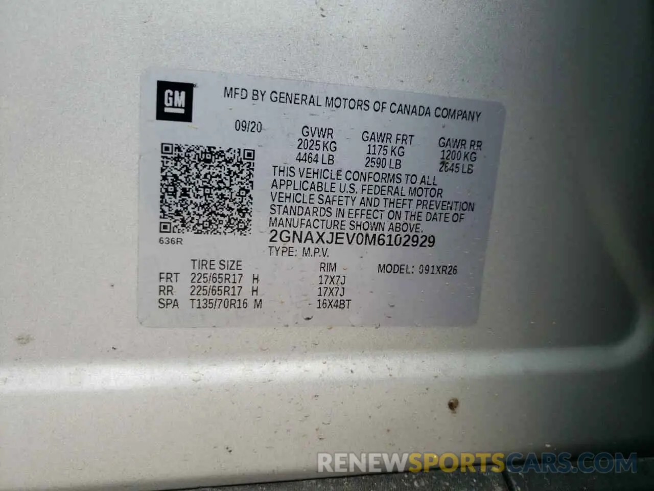 15 Photograph of a damaged car 2GNAXJEV0M6102929 CHEVROLET EQUINOX 2021