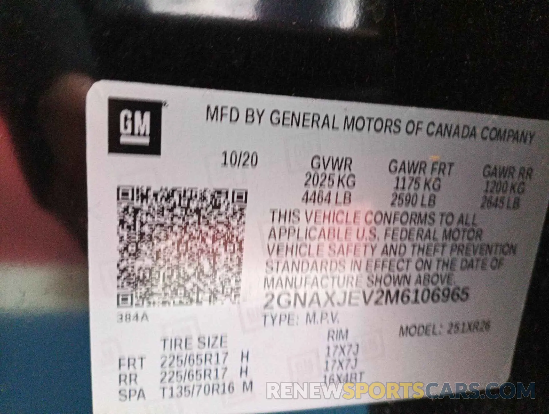 35 Photograph of a damaged car 2GNAXJEV2M6106965 CHEVROLET EQUINOX 2021