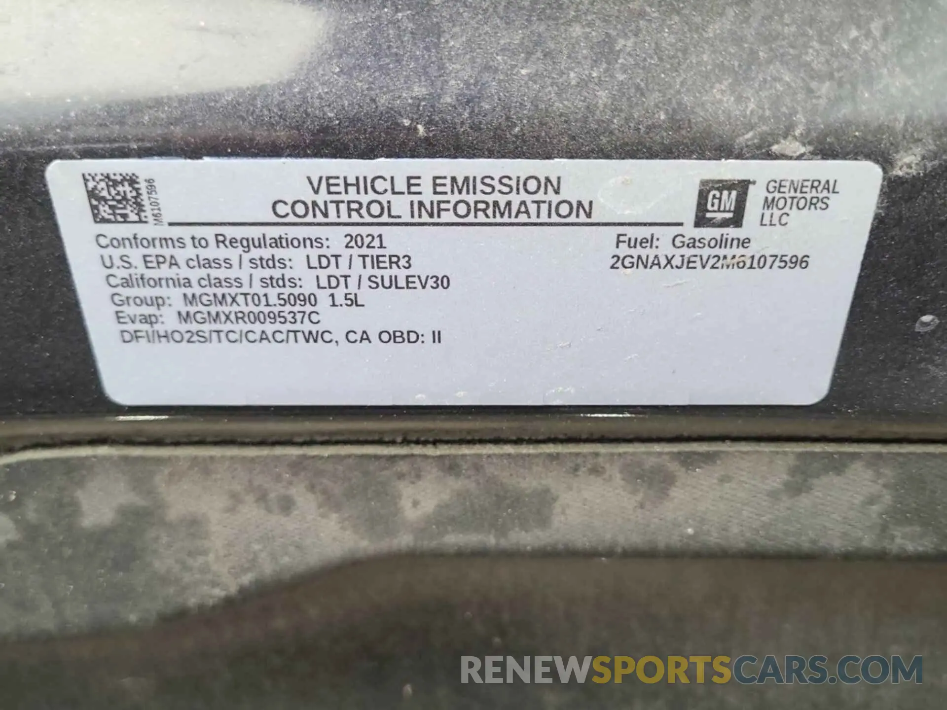 31 Photograph of a damaged car 2GNAXJEV2M6107596 CHEVROLET EQUINOX 2021