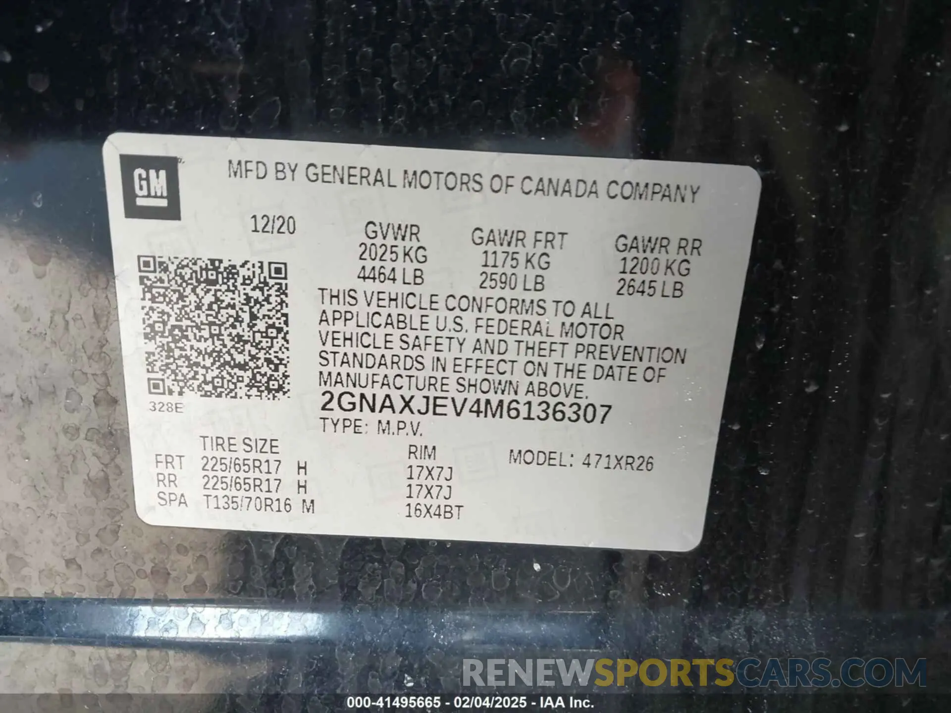 9 Photograph of a damaged car 2GNAXJEV4M6136307 CHEVROLET EQUINOX 2021
