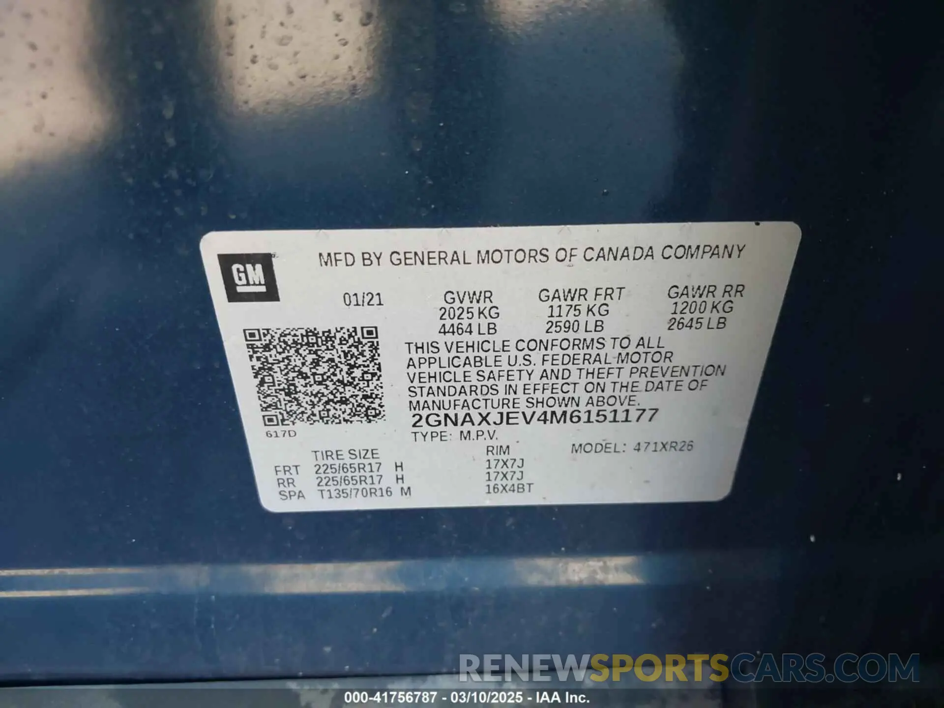 9 Photograph of a damaged car 2GNAXJEV4M6151177 CHEVROLET EQUINOX 2021
