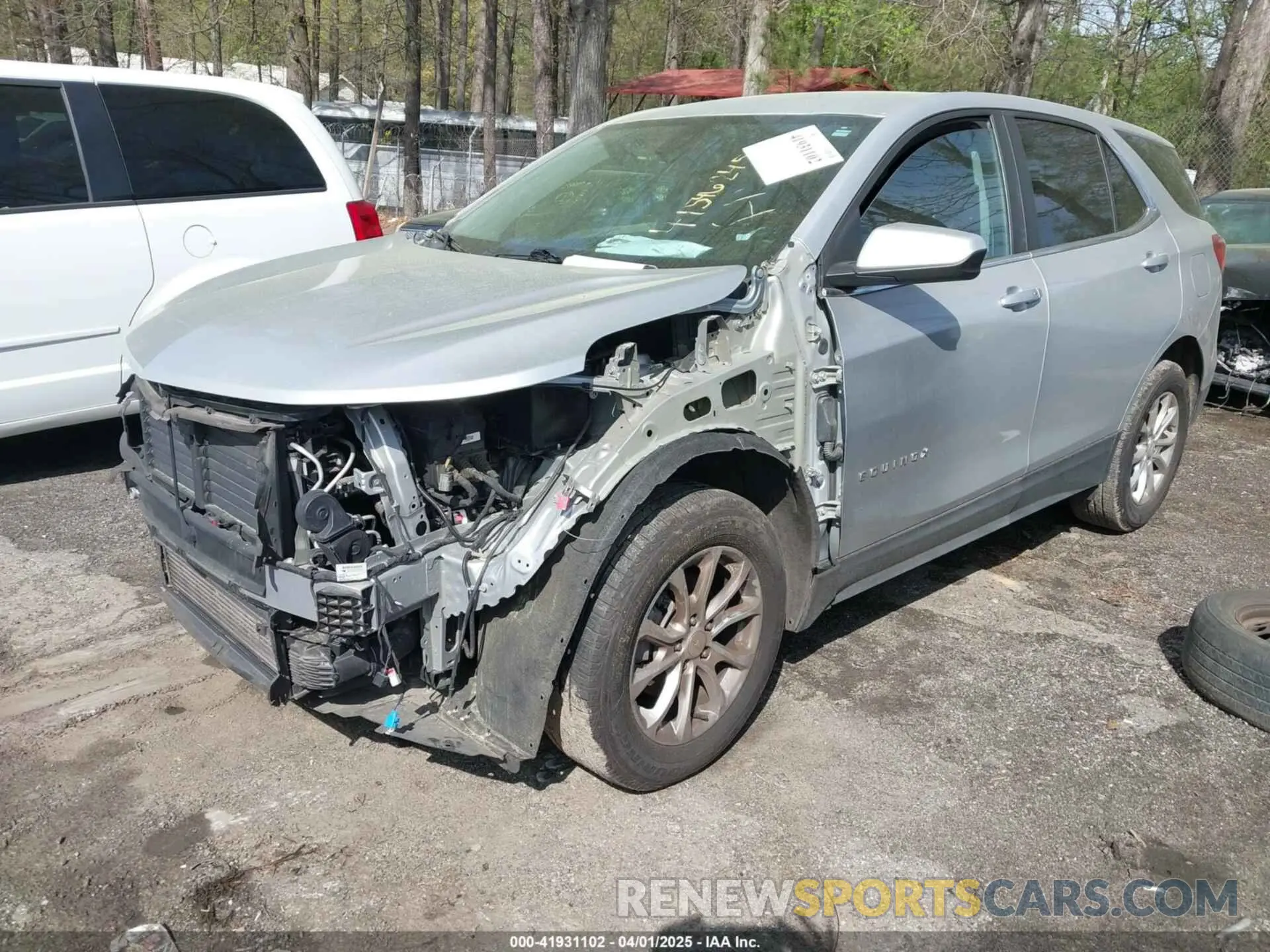 2 Photograph of a damaged car 2GNAXJEV5M6160938 CHEVROLET EQUINOX 2021