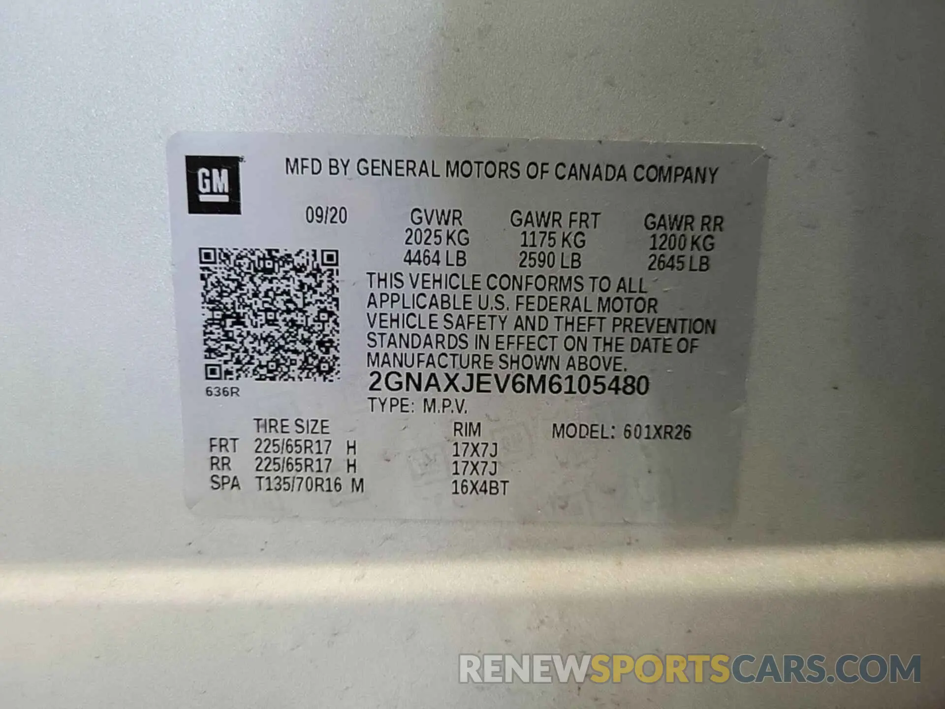 19 Photograph of a damaged car 2GNAXJEV6M6105480 CHEVROLET EQUINOX 2021
