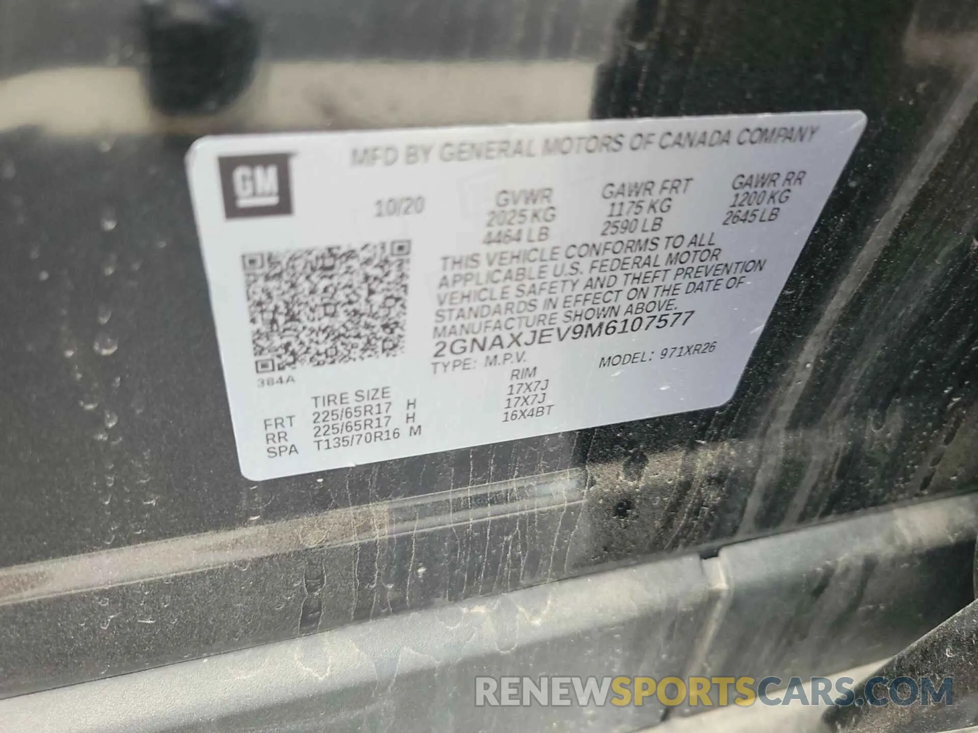 18 Photograph of a damaged car 2GNAXJEV9M6107577 CHEVROLET EQUINOX 2021
