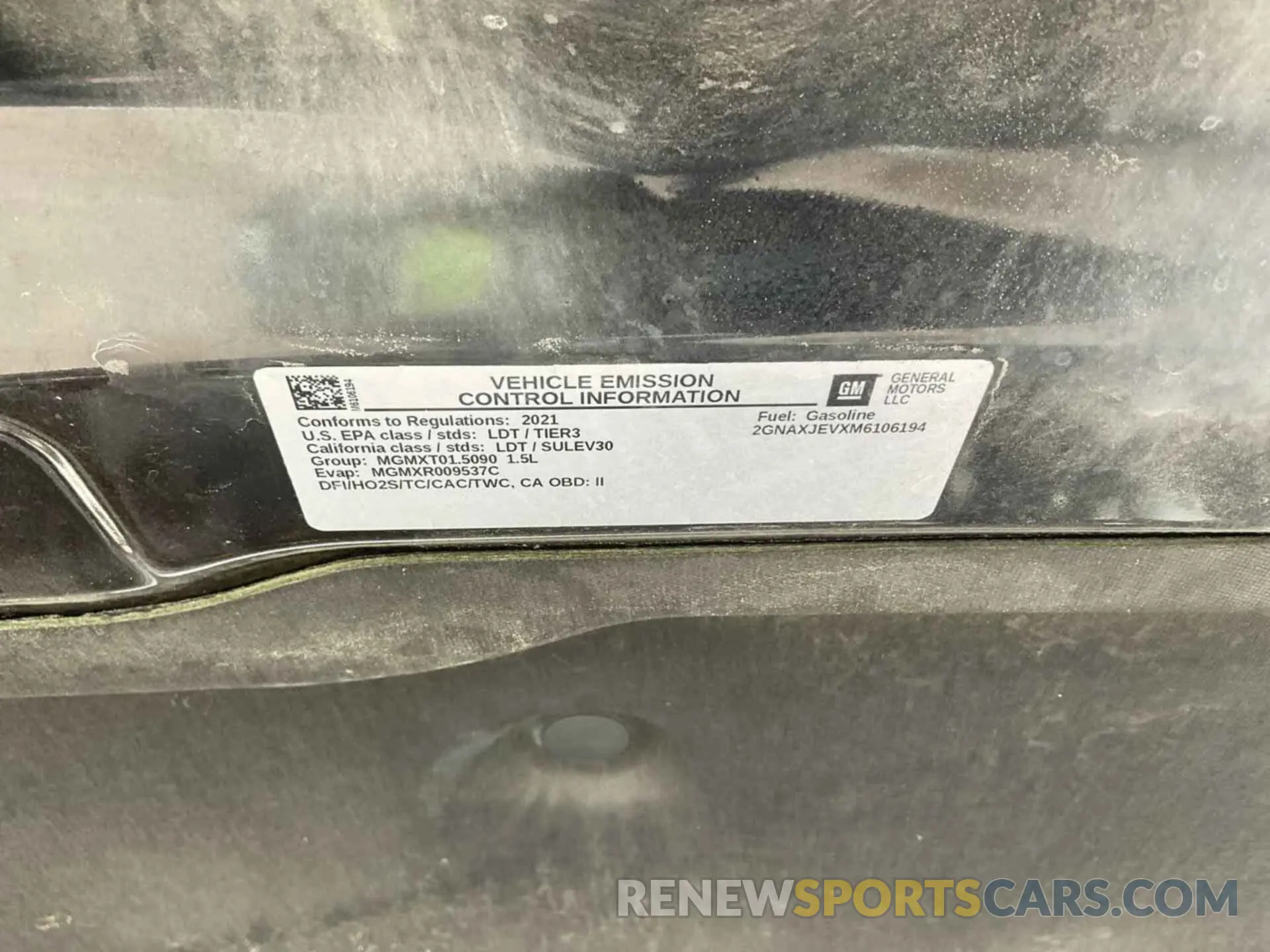 13 Photograph of a damaged car 2GNAXJEVXM6106194 CHEVROLET EQUINOX 2021