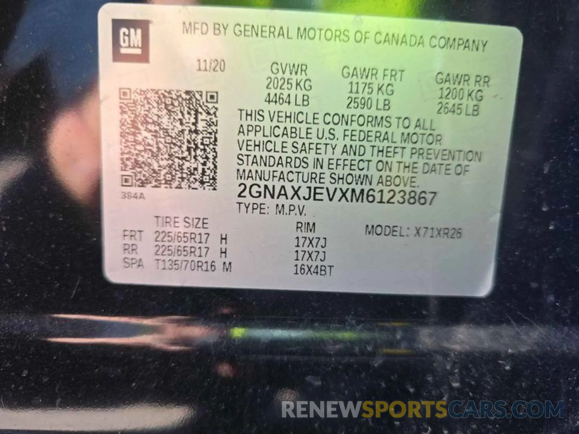 8 Photograph of a damaged car 2GNAXJEVXM6123867 CHEVROLET EQUINOX 2021