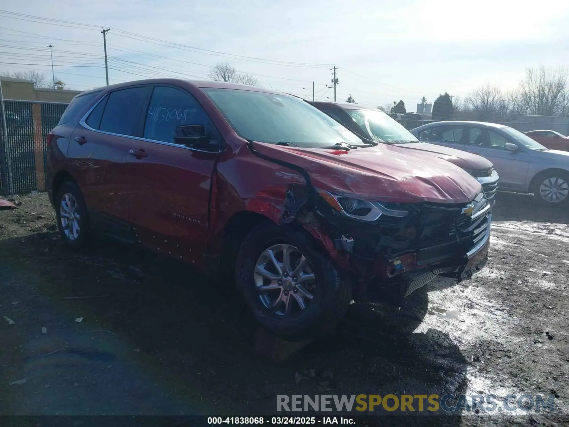 1 Photograph of a damaged car 2GNAXKEV2M6132472 CHEVROLET EQUINOX 2021