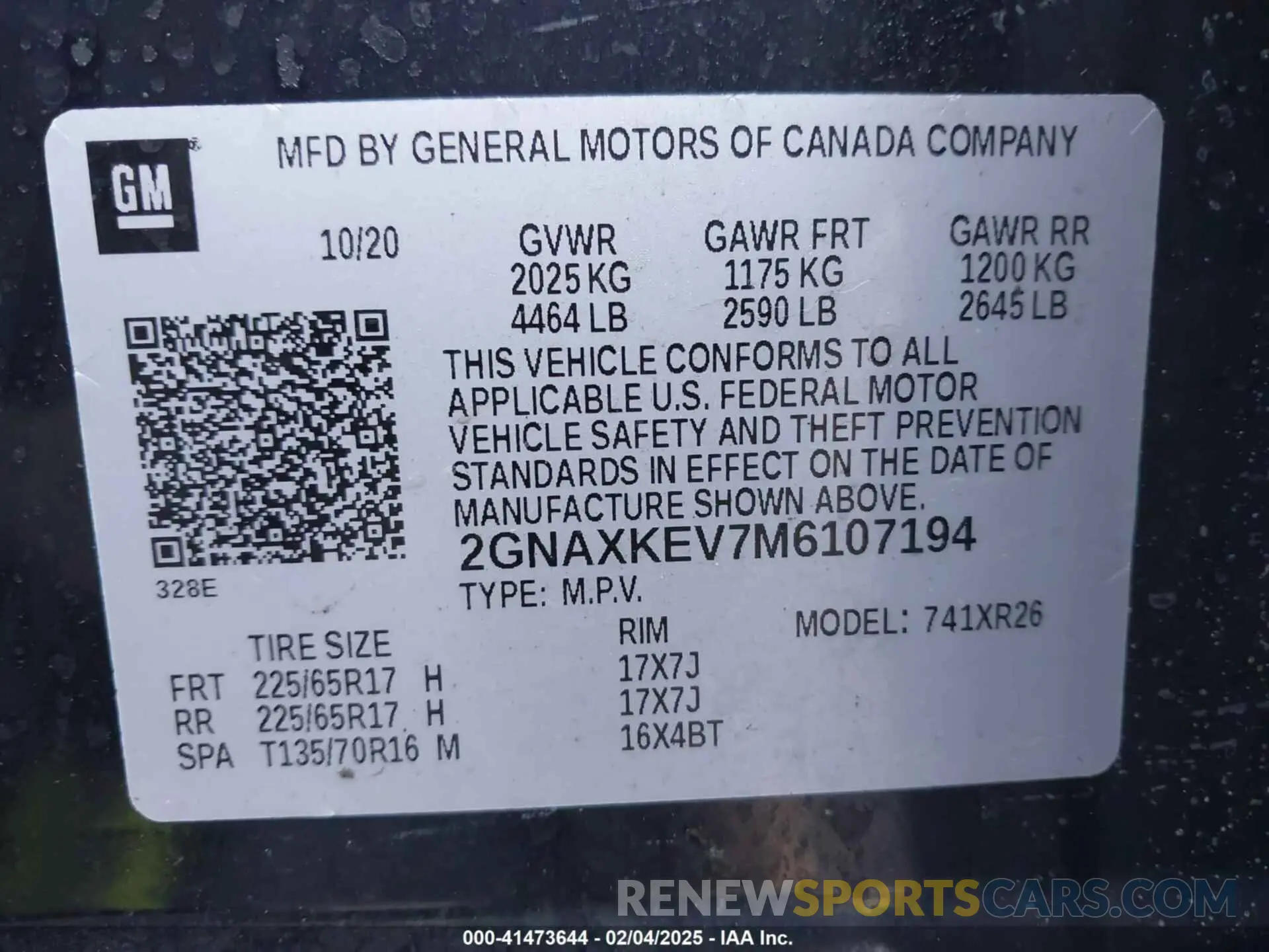 9 Photograph of a damaged car 2GNAXKEV7M6107194 CHEVROLET EQUINOX 2021
