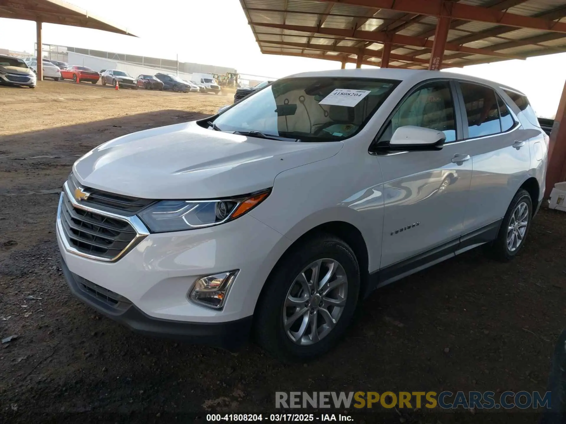 2 Photograph of a damaged car 2GNAXKEV8M6108239 CHEVROLET EQUINOX 2021