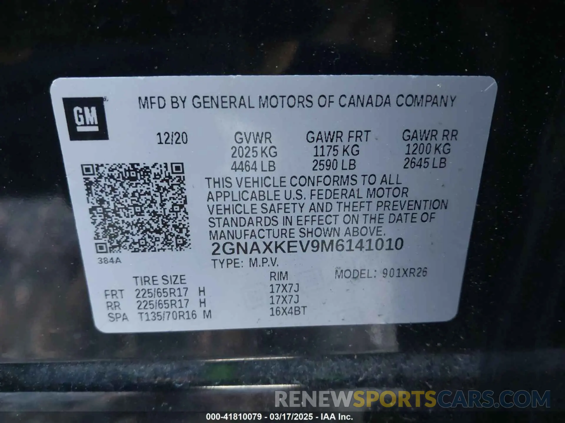 9 Photograph of a damaged car 2GNAXKEV9M6141010 CHEVROLET EQUINOX 2021