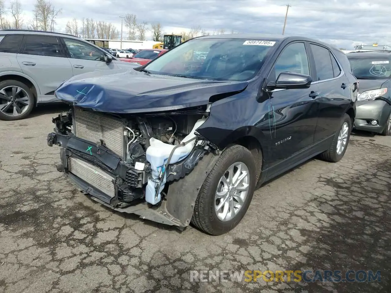 1 Photograph of a damaged car 2GNAXKEVXM6104757 CHEVROLET EQUINOX 2021