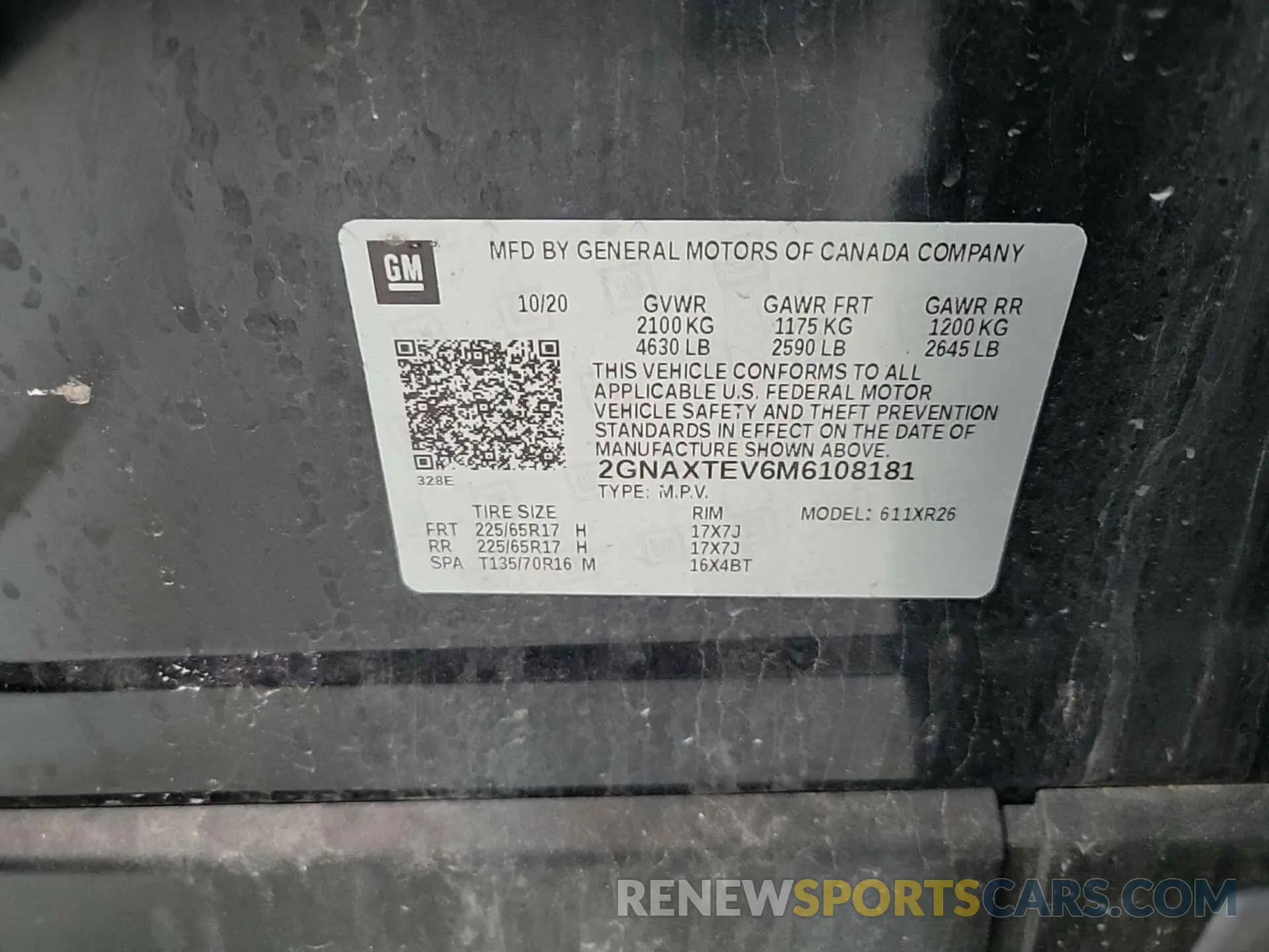 28 Photograph of a damaged car 2GNAXTEV6M6108181 CHEVROLET EQUINOX 2021