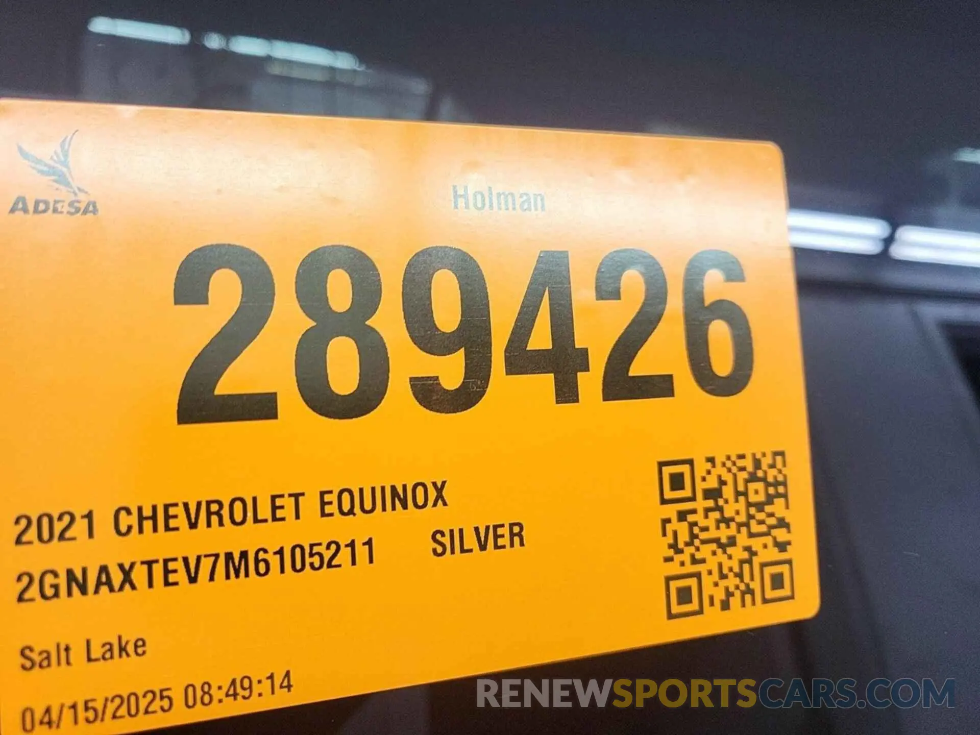 21 Photograph of a damaged car 2GNAXTEV7M6105211 CHEVROLET EQUINOX 2021