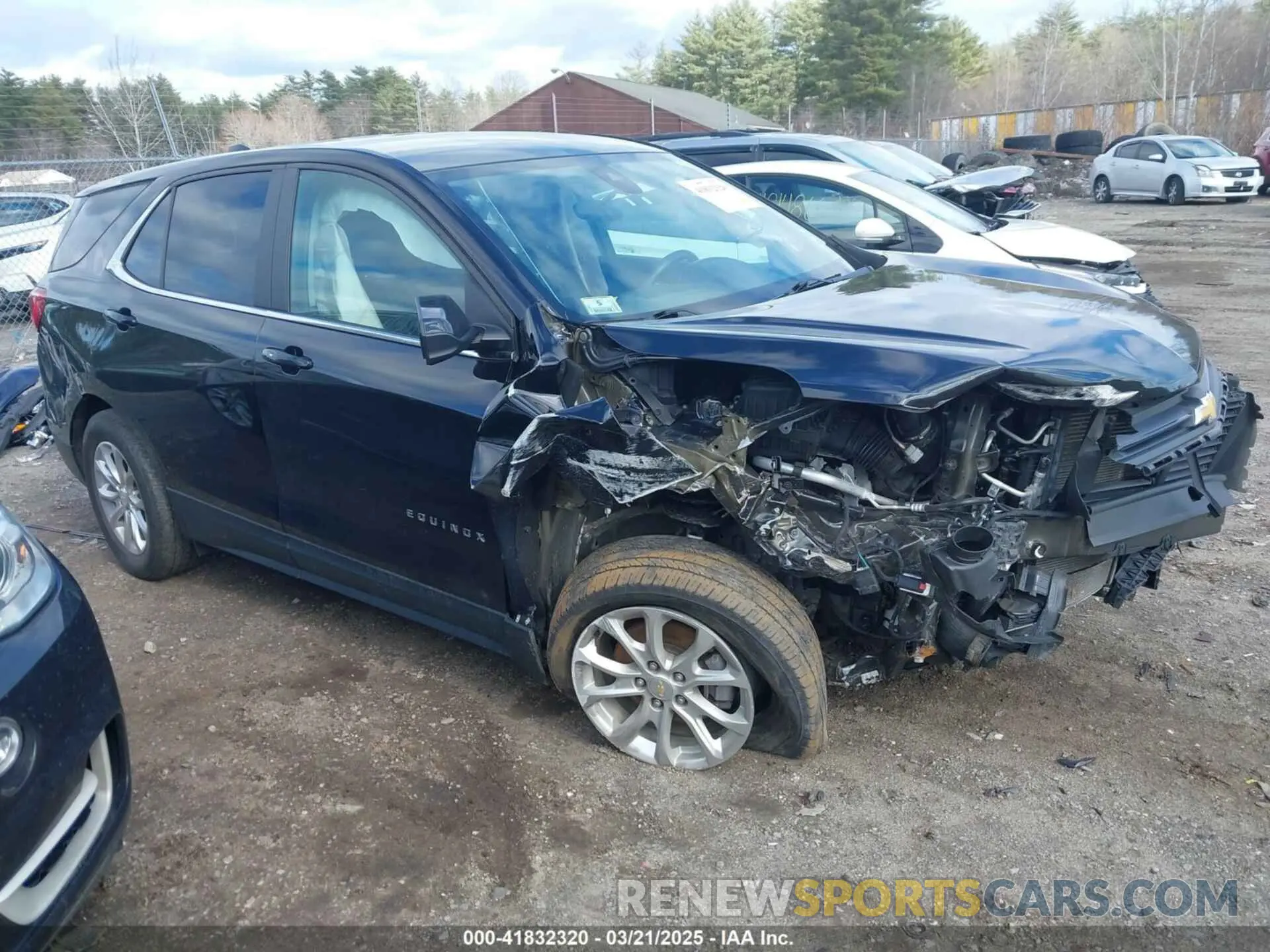 1 Photograph of a damaged car 2GNAXTEV8M6126214 CHEVROLET EQUINOX 2021