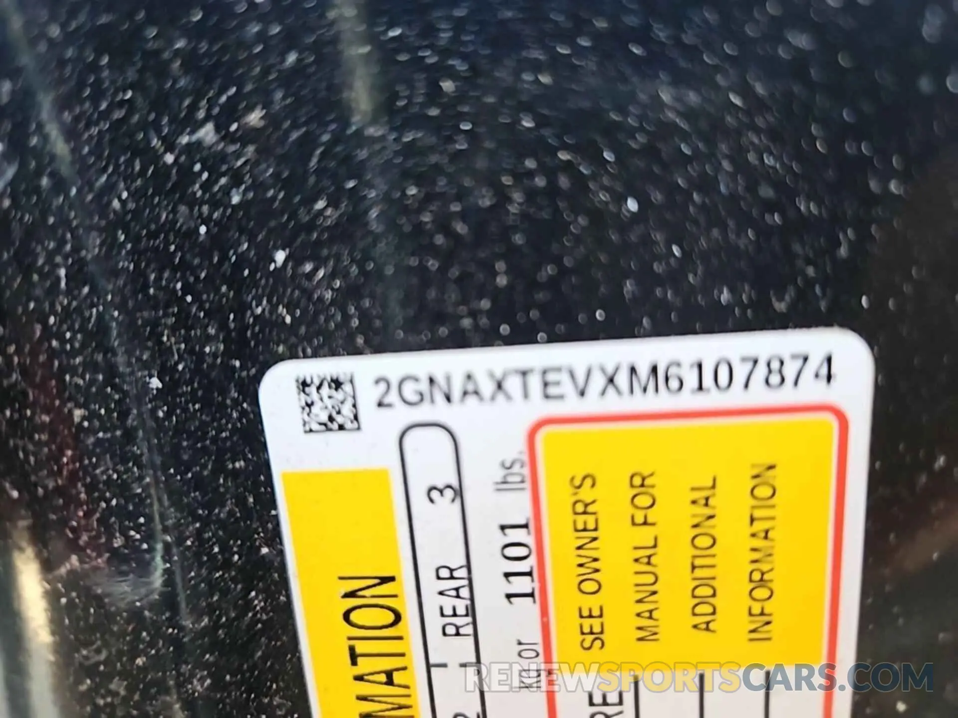 2 Photograph of a damaged car 2GNAXTEVXM6107874 CHEVROLET EQUINOX 2021
