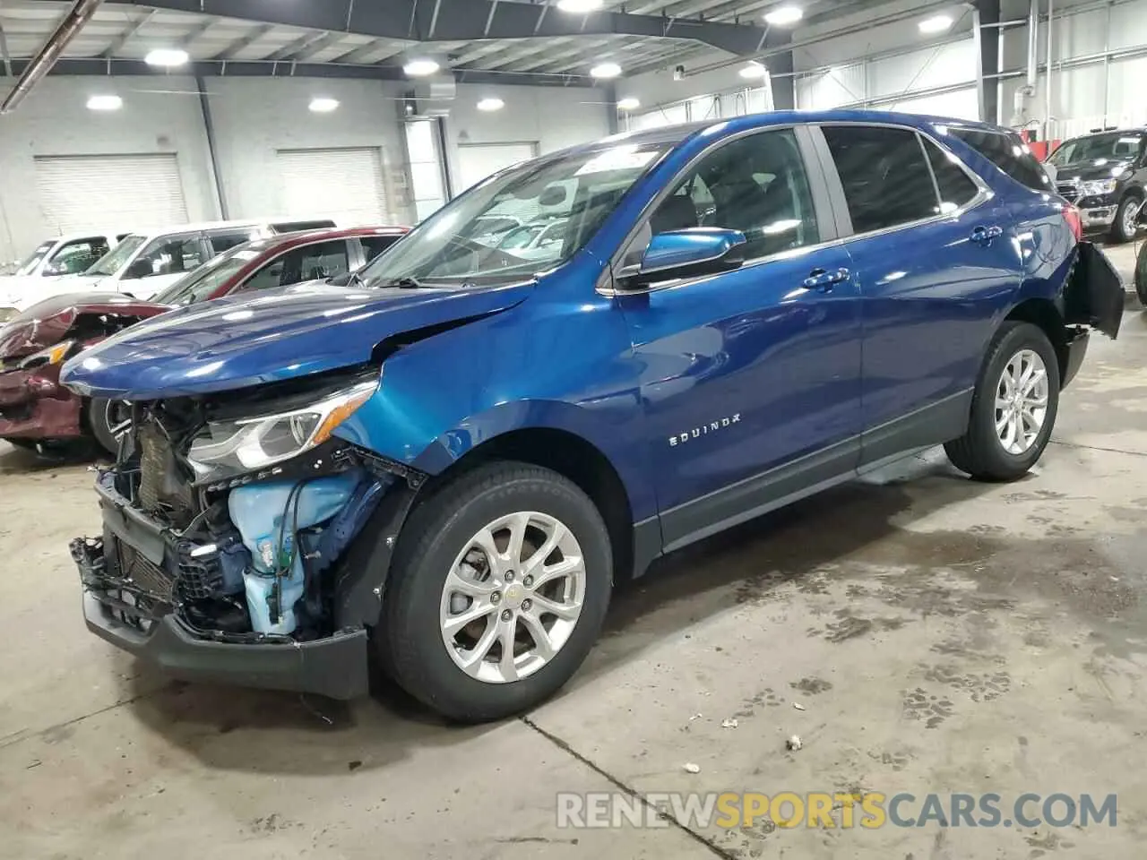 1 Photograph of a damaged car 2GNAXUEV3M6143606 CHEVROLET EQUINOX 2021