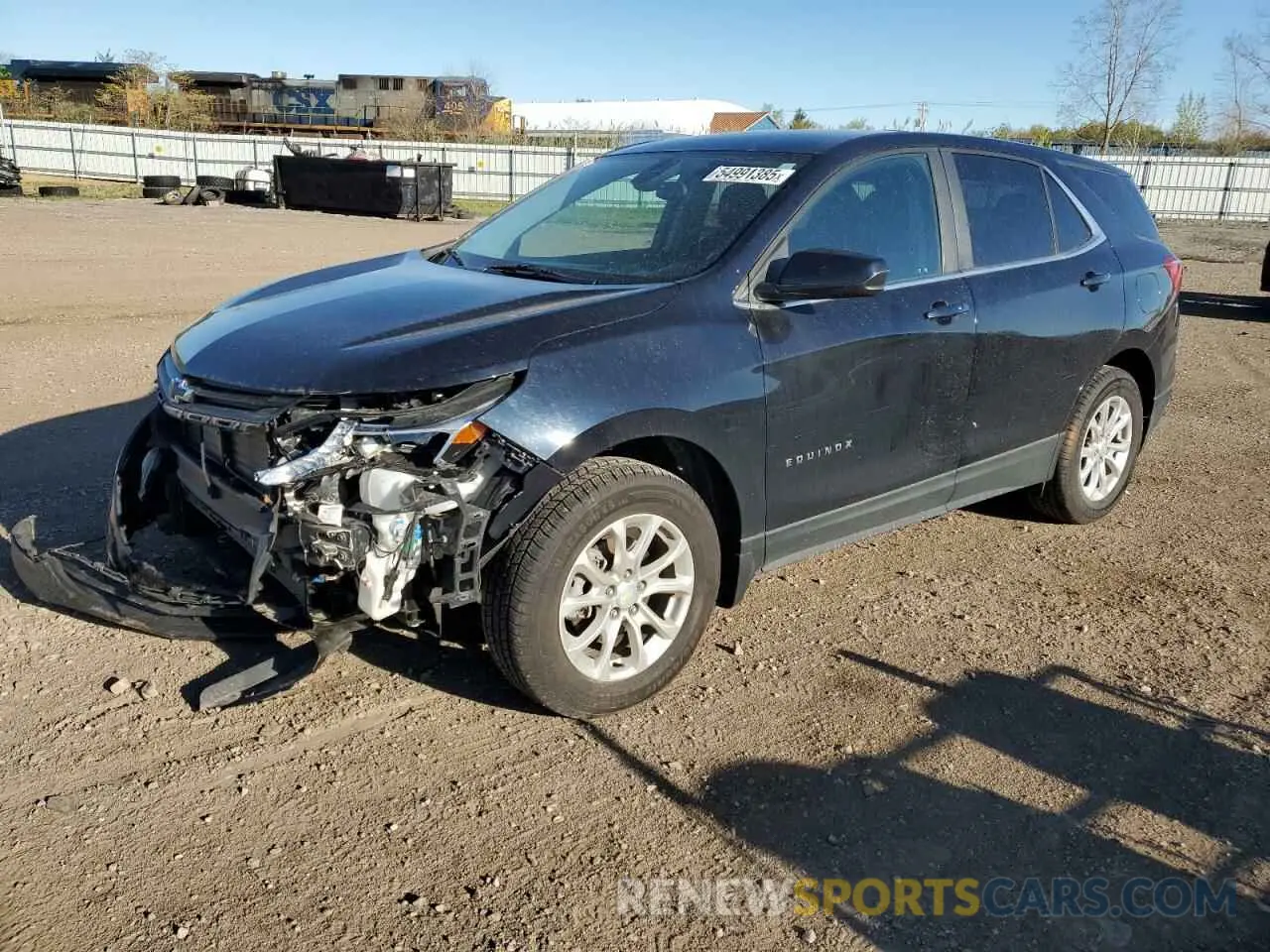 1 Photograph of a damaged car 2GNAXUEV8M6160966 CHEVROLET EQUINOX 2021