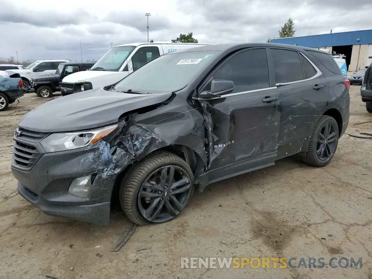 1 Photograph of a damaged car 2GNAXUEV9M6124171 CHEVROLET EQUINOX 2021